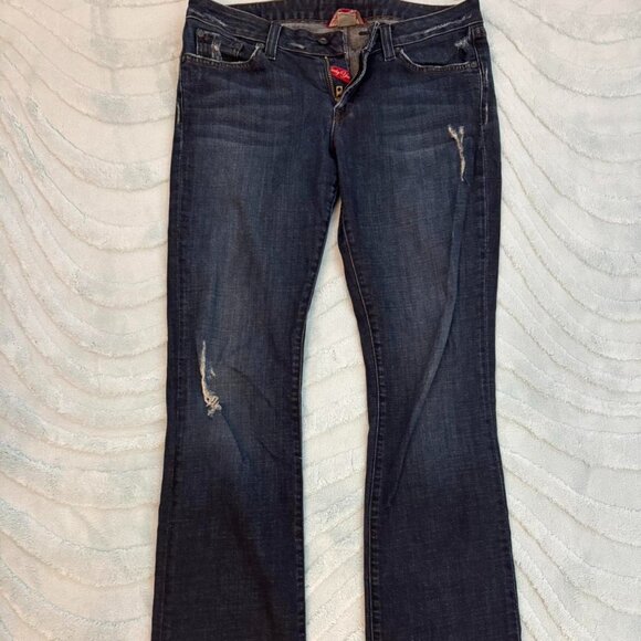 Women's Navy and Blue Jeans - Picture 1 of 3